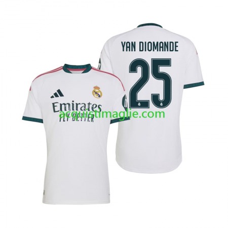 Divisa di Calcio Real Madrid Yan Diomande 25 Prima 2026/2027